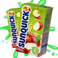 新的 （SUNQUICK）苹果 水果饮料 125ml*24盒 整箱