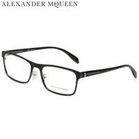 亚历山大·麦昆Alexander McQueen eyewear光学镜架男女款 经典方形光学镜架 AM0163O-002 黑色镜框 55mm