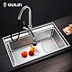 欧琳（OULIN）OLJD616-B水槽+抽拉龙头套餐 304不锈钢洗菜盆洗碗池 加厚厨房大单槽 *2件