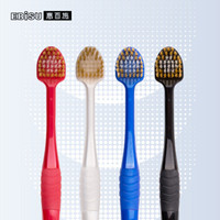 EBiSU 惠百施 日本进口7列41孔舒适倍护宽头牙刷 成人超软毛 4支装
