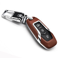 赛邦(SAIBON)福特钥匙包 新福特锐界钥匙包 适用蒙迪欧探险者锐界智能钥匙真皮车钥匙套保护壳