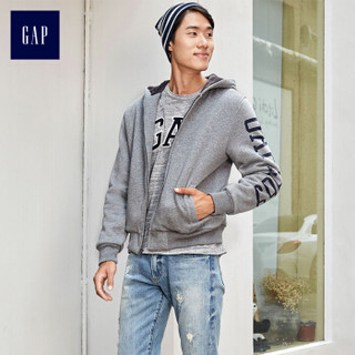 Gap 盖璞 男装加绒加厚卫衣连帽衫 384791