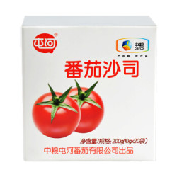 中粮屯河 调味酱 番茄沙司 番茄酱 薯条披萨手抓饼意面酱 10g*20 中粮出品 *2件
