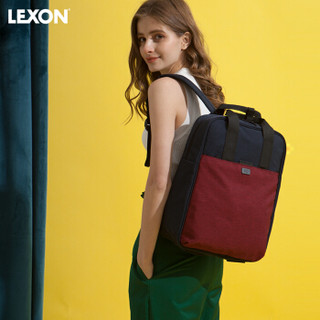  LEXON/乐上 LNE1419RB8T 14英寸笔记本电脑包 女士双肩包  蓝红色