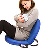 小西米木喂奶神器婴幼儿哺乳枕头哺乳椅子凳新生儿座月子靠背垫   深蓝色