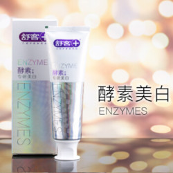 京东PLUS会员：舒客 舒克专研酵素美白牙膏120g *11件+凑单品