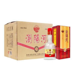 浏阳河酒 名酿3 52度 浓香型白酒 475ml*6瓶 整箱装(内含礼品袋) *3件