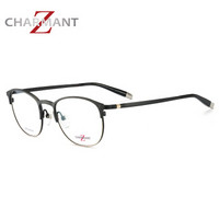 CHARMANT/夏蒙眼镜框 Z钛系列男女款黑色全框Z钛光学眼镜架 ZT19874 BK 52mm