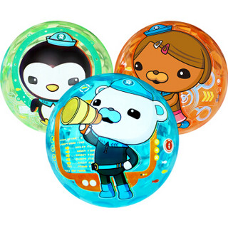 海底小纵队(OCTONAUTS)弹力闪光球套装三合一跳跳蹦蹦拍拍球发光手抓球儿童玩具(巴克队长/皮医生/达西西)