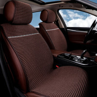 五福金牛 汽车坐垫 夏季坐垫 四季通用宝马5系3系奥迪A6LA4L速腾迈腾帕萨特免绑款养生清韵系列 棕色