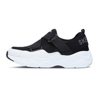 SKECHERS 斯凯奇 D'LITES系列 休闲鞋 女士D'LITES系列一脚蹬搭带 88888177-BKW 黑色/白色 35