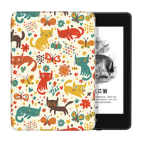 纳图森(Natusun)仅适配全新2018款 Kindle Paperwhite 4彩绘保护套亚马逊电子书阅读器休眠壳 田园趣味