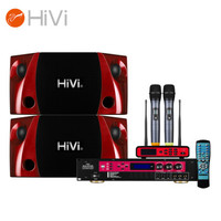 惠威(HiVi) K10+HD9300+UH820 家庭影院ktv套装 卡包音响功放组合 家用卡拉ok客厅点歌机伴侣 家庭K歌设备