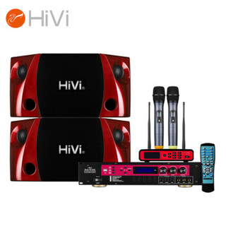 惠威（HiVi) K10+HD9300+UH820 家庭影院ktv套装 卡包音响功放组合 家用卡拉ok客厅点歌机伴侣 家庭K歌设备