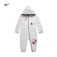 耐克Nike 男幼小婴童连体服新款春秋长袖保暖爬爬服连身衣83461SE702