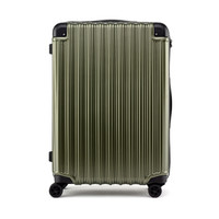 Sincer 行舍 拉杆箱 竖条纹万向轮旅行箱 绿色26英寸