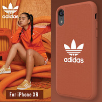 adidas 阿迪达斯 三叶草 iPhone XR 手机壳 亮橙色