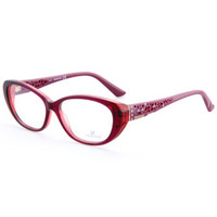SWAROVSKI 施华洛世奇 女款酒红色光学眼镜框眼镜架 SW 5083 077 54mm
