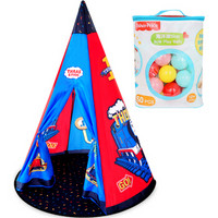 托马斯与朋友 儿童帐篷套装-7(圆形印第安帐篷T0119+8cm海洋球玩具50个F0521)