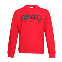 KENZO 高田贤三 男士中红色LOGO图案棉质圆领卫衣运动衫 F86 5SW000 4MD 21 L码