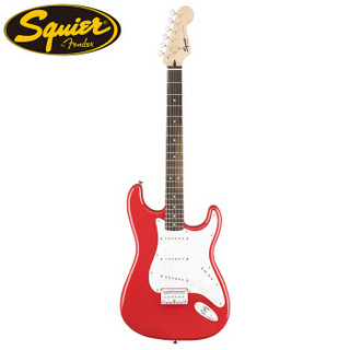 芬达（Fender）Squier Bullet FRD 电吉他 新款子弹系列ST型固定琴桥单单单线圈初学入门电吉他假日红