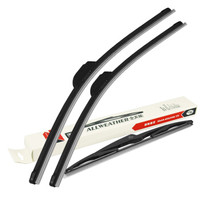 盖茨(Gates)前后窗雨刷器/雨刮片套装26/14/14英寸 本田飞度(2005-)