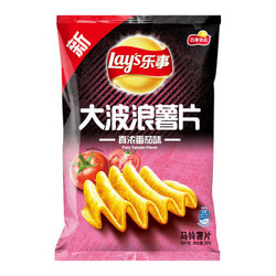 Lay's 乐事 大波浪薯片 真浓番茄味 70g *3件