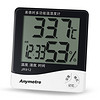 Anymetre 美德时 电子温湿度计室内带时间闹钟表家用温度计湿度计 JR912