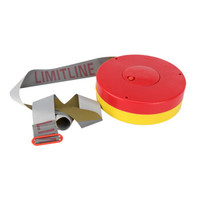 金枪鱼 反光警戒线安全带40米可重复使用可回收反光伸缩带隔离带加厚涤纶布盘式警示隔离带反光警戒带