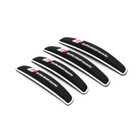 车动力 车身防撞贴 汽车防撞条车门防擦条门边防撞条 加厚 黑色 四条装