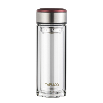TAFUCO 泰福高 T-8530 高硼硅玻璃杯 280ml 红色