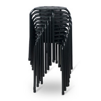 好事达凳子 灵秀八孔套凳（黑色）10只优惠装 2281