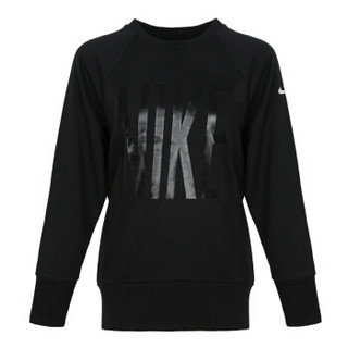 NIKE 耐克 女子卫衣/套头衫AS W NK DRY TOP CREW GRX HO 运动服 929685-010 黑色 M