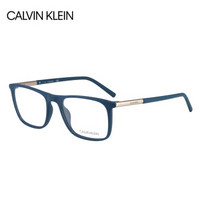 卡尔文·克莱恩（Calvin Klein）眼镜框 男女款蓝色板材光学近视眼镜架 CK6014 430 56mm