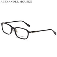 亚历山大·麦昆Alexander McQueen eyewear光学镜架男女款 经典方形光学镜架 AM0168OA-001 黑色镜框 55mm