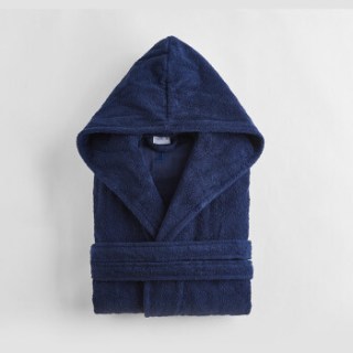 Move 德国进口潮牌浴袍1150克全棉透气吸水纯棉连帽毛巾料家居浴衣男女通用s 深海蓝 报价价格评测怎么样 什么值得买