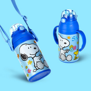 SNOOPY 史努比 MD-6113 304不锈钢保温杯 280ml 蓝色