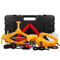酷莱普(KULAIPU) 电动千斤顶轿车套装版 轮胎千斤顶应急救援维修工具 轮胎电动扳手千斤顶扳手套装 KLP-42-1