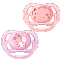 AVENT 新安怡 透气系列 SCF345/20 婴儿安抚奶嘴 2个装 0-6月