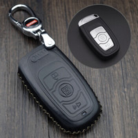 车达品哈弗H6真皮钥匙包运动升级版长城哈佛H4/H6coupe/H2/M6/H7新H6/17款全新H6/M6汽车钥匙套智能三键黑