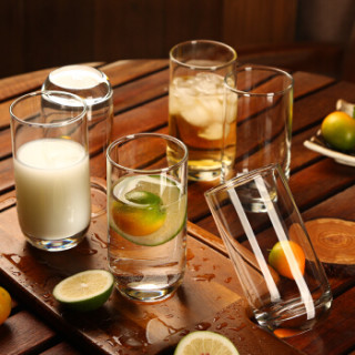 ocean泰国进口海波杯果汁杯家用玻璃水杯创意啤酒饮料牛奶高直身杯