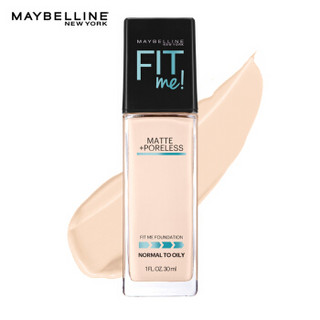 美宝莲（MAYBELLINE）定制柔雾粉底液103 30ml（fit me 粉底液 BB霜 遮瑕轻薄哑光控油持久隐形毛孔）