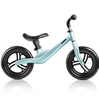 健儿儿童自行车平衡车双轮滑步车无脚踏溜溜车玩具车 2-4岁小孩学步滑行车 JEPHC12A 希瑟蓝