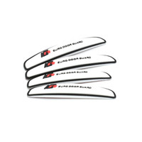 车动力 车身防撞贴 汽车防撞条车门防擦条门边防撞条 加厚 白色 四条装