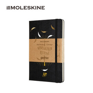 MOLESKINE 哈利波特笔记本子  商务办公室会议文具记事本 硬面大型横间手账手帐 特别限量版黑色7677