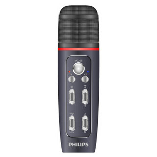 飞利浦（PHILIPS）VTR5160 高品质多功能语音麦克风 K歌 录音 语音转文本 藏蓝色