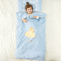 威尔贝鲁(WELLBER)婴儿睡袋幼儿防踢被宝宝双胆可脱胆卡通四季儿童背心式盖被小狮子100*60cm
