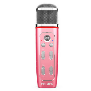 飞利浦（PHILIPS）VTR5160 高品质多功能语音麦克风 K歌 录音 语音转文本 粉色