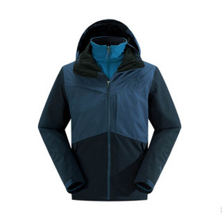 THE NORTH FACE 北面 男款三合一冲锋衣 A2UBM LKM（蓝色）     #101