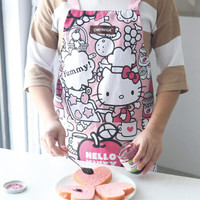 学厨CHEF MADE  HELLO KITTY(正版授权)烘焙围裙 纯棉 厨房家用 防油渍 KT7037